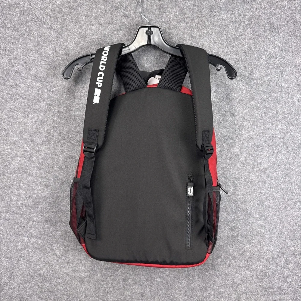 FIFA Backpack World Cup 26 Canada Red Geometric Graphic Official Merchandise NWT